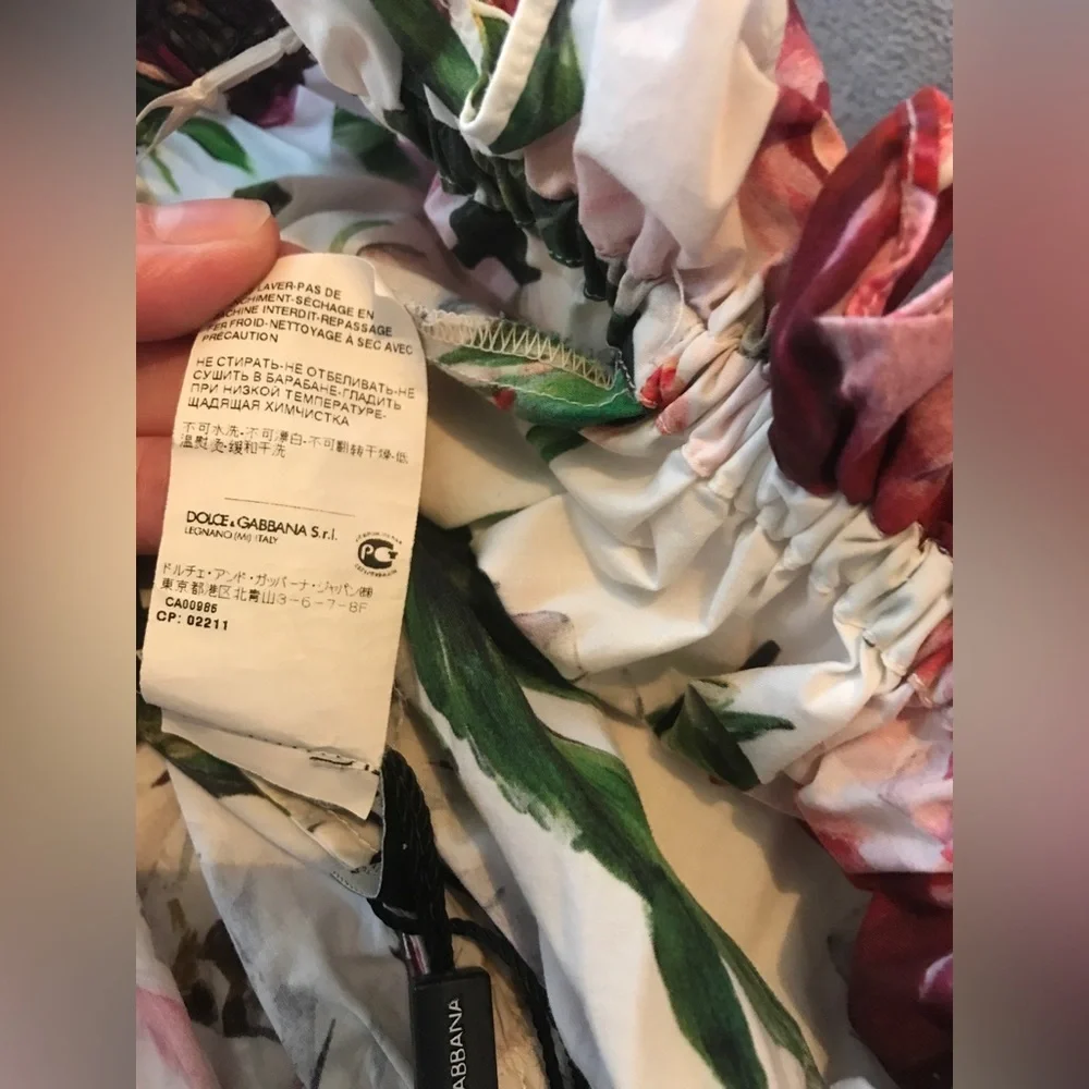 Women’s Dolce & Gabbana Floral Peony Print Dress size 36 (EU)/ 0-2 (US) … - Picture 12 of 14